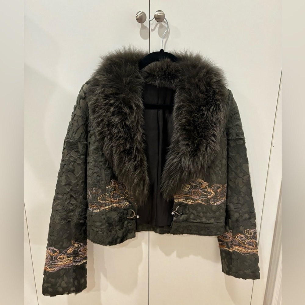 Authentic Fox Fur Jacket / European Designer